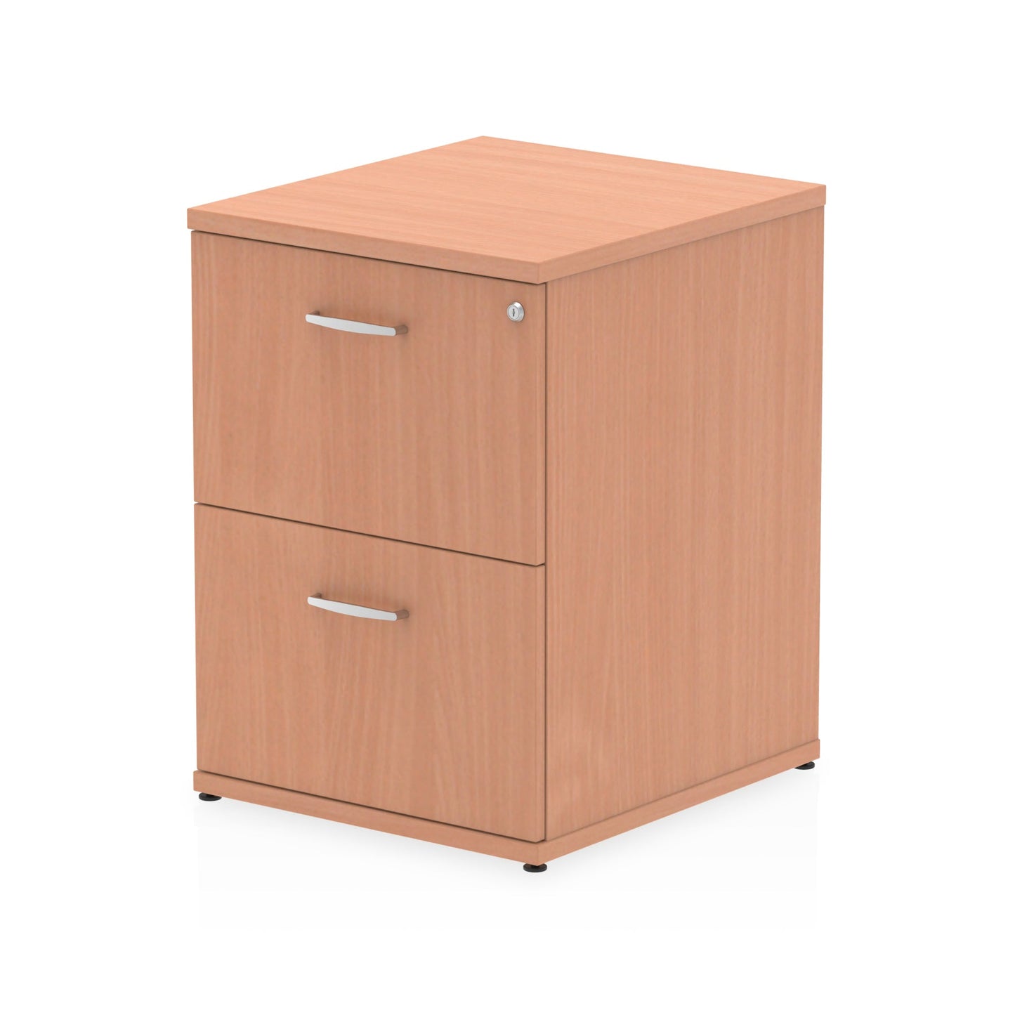 Impulse 2 Drawer Filing Cabinet Beech I000072 - ONE CLICK SUPPLIES