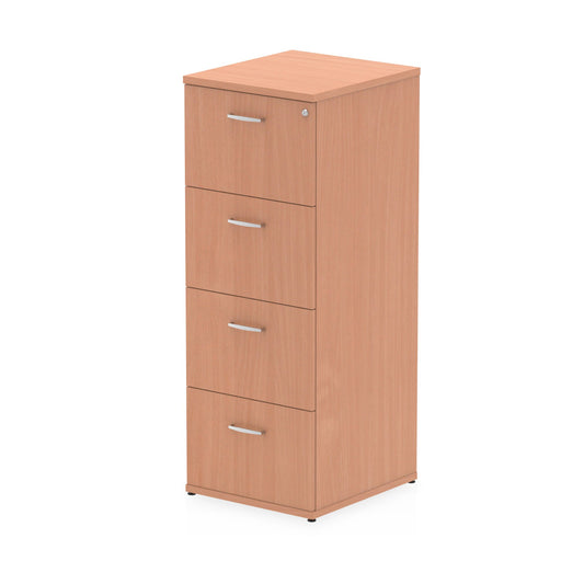 Impulse 4 Drawer Filing Cabinet Beech I000074 - ONE CLICK SUPPLIES