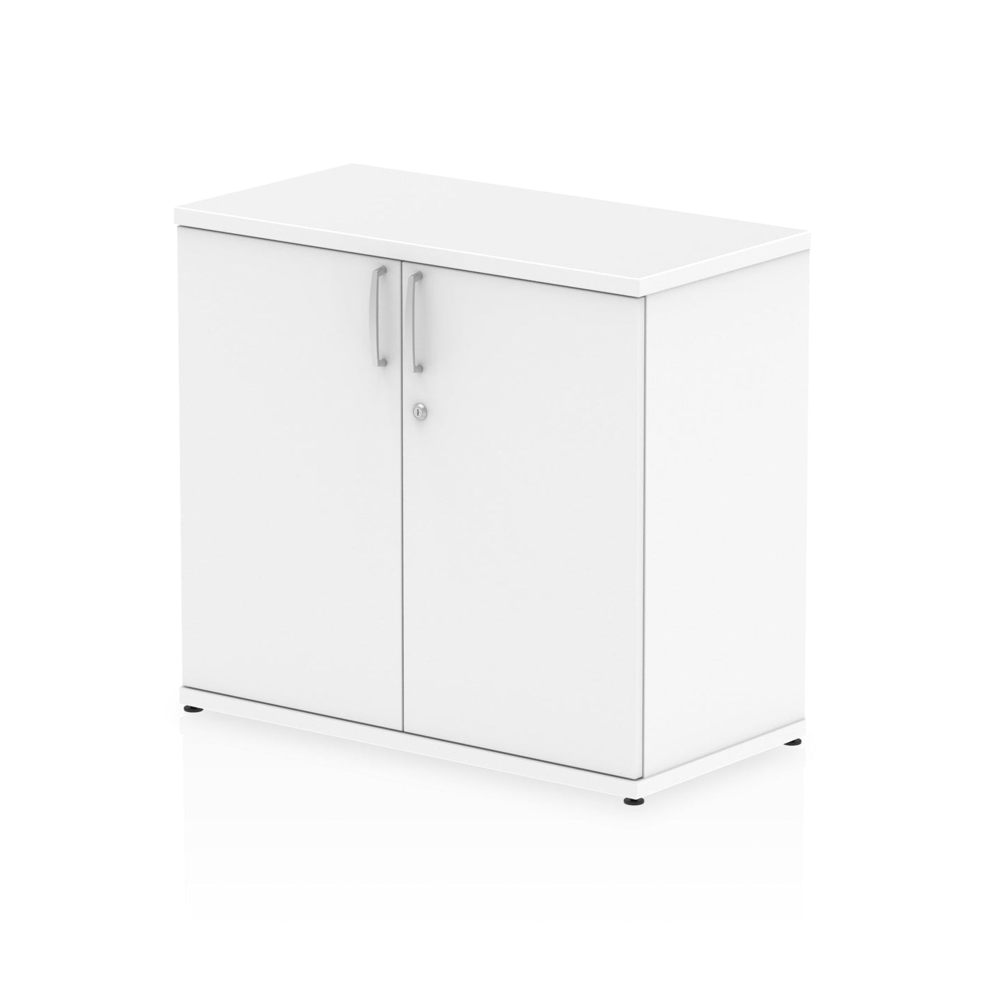 Dynamic Impulse 600mm Deep Desk High Cupboard White I000182 - ONE CLICK SUPPLIES