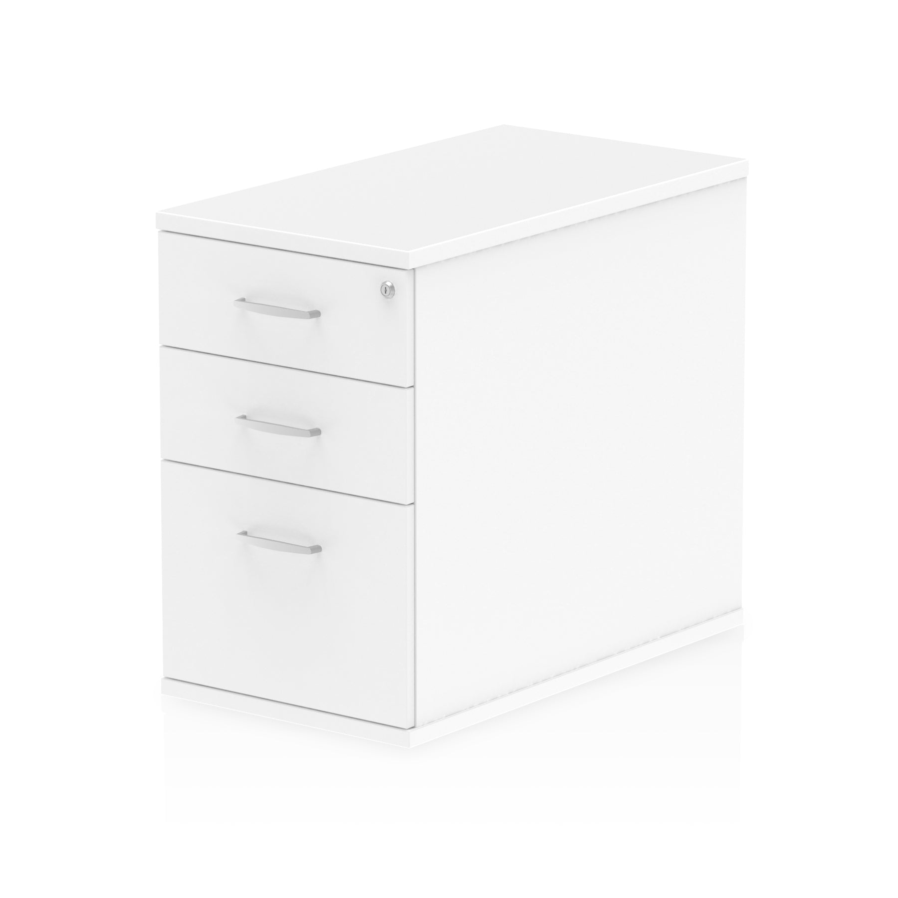 Impulse 800mm Deep 3 Drawer Desk High Pedestal White I000191 - ONE CLICK SUPPLIES