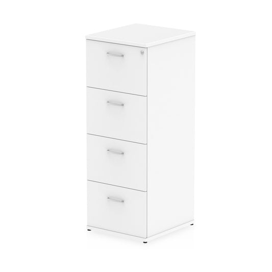 Impulse 4 Drawer Filing Cabinet White I000194 - ONE CLICK SUPPLIES