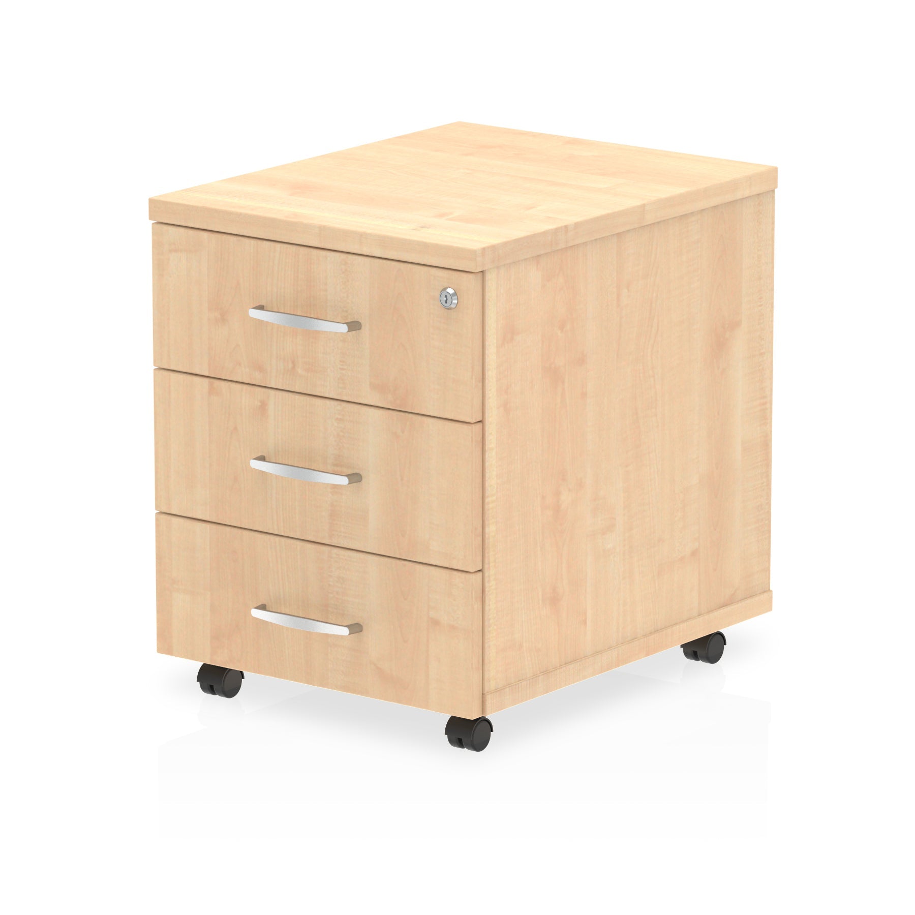 Dynamic Impulse 3 Drawer Mobile Pedestal Maple I000245 - ONE CLICK SUPPLIES