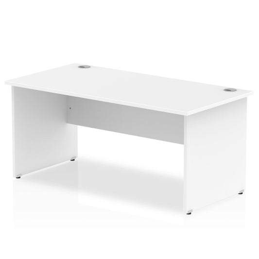 Impulse 1800 x 800mm Straight Desk White Top Panel End Leg I000396 - ONE CLICK SUPPLIES