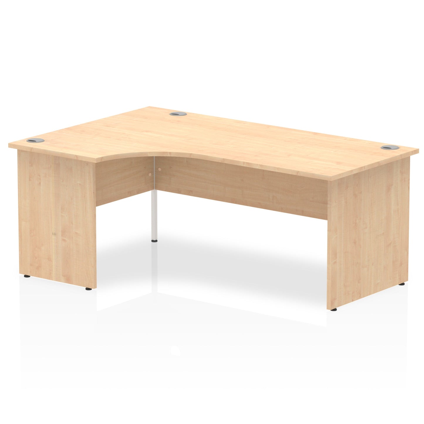 Dynamic Impulse 1800mm Left Crescent Desk Maple Top Panel End Leg I000455 - ONE CLICK SUPPLIES