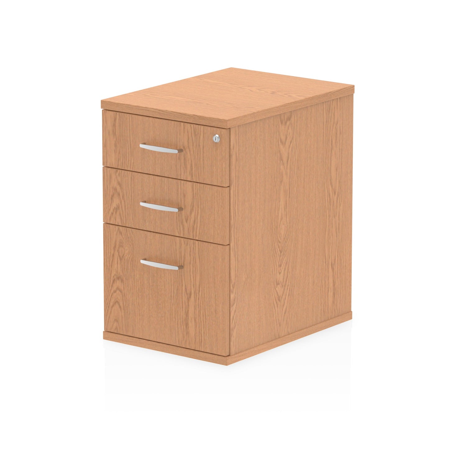 Dynamic Impulse 600mm Deep Desk High Pedestal Oak I000777 - ONE CLICK SUPPLIES