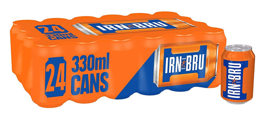 Barrs Irn Bru 330ml Cans (Pack of 24) - ONE CLICK SUPPLIES