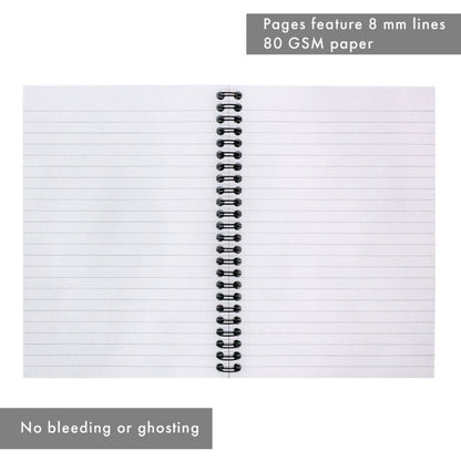 Pukka Pad Ruled Wirebound Metallic Jotta Notebook 200 Pages A5 (Pack of 3) JM021