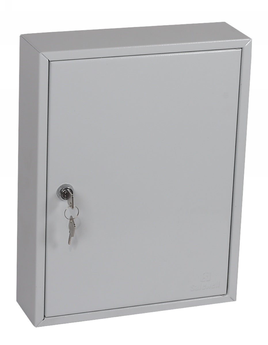 Phoenix Commercial Key Cabinet 42 Hook Key Lock Light Grey KC0601K - ONE CLICK SUPPLIES