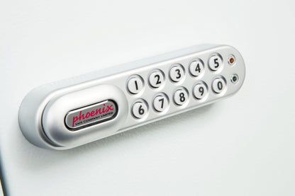 Phoenix Commercial Key Cabinet 600 Hook Electronic Lock Light Grey KC0607E - ONE CLICK SUPPLIES