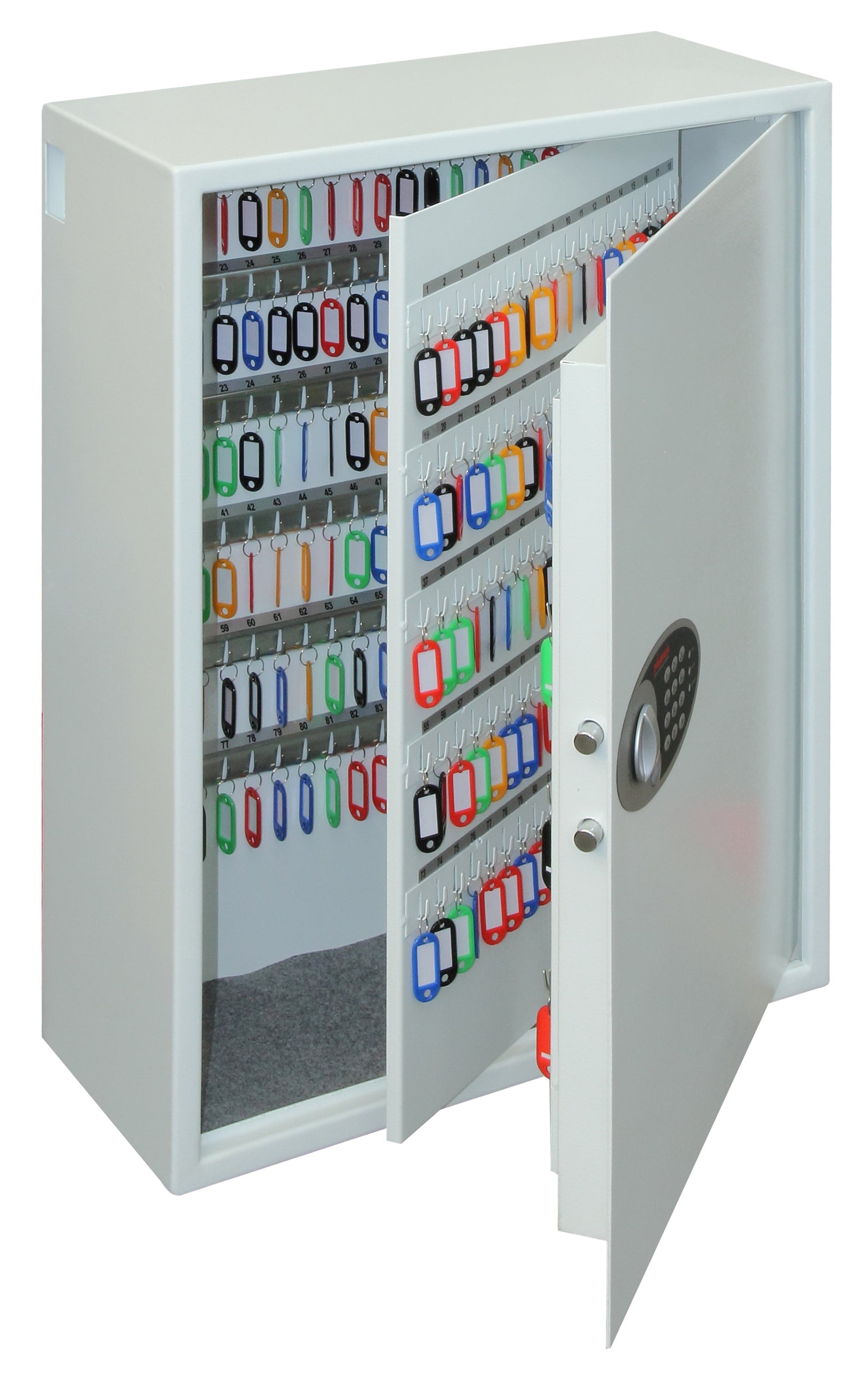 Phoenix Cygnus Key Deposit Safe 300 Hook Electronic Lock White KS0034E - ONE CLICK SUPPLIES