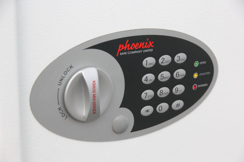 Phoenix Cygnus Key Deposit Safe 700 Hook Electronic Lock White KS0036E - ONE CLICK SUPPLIES