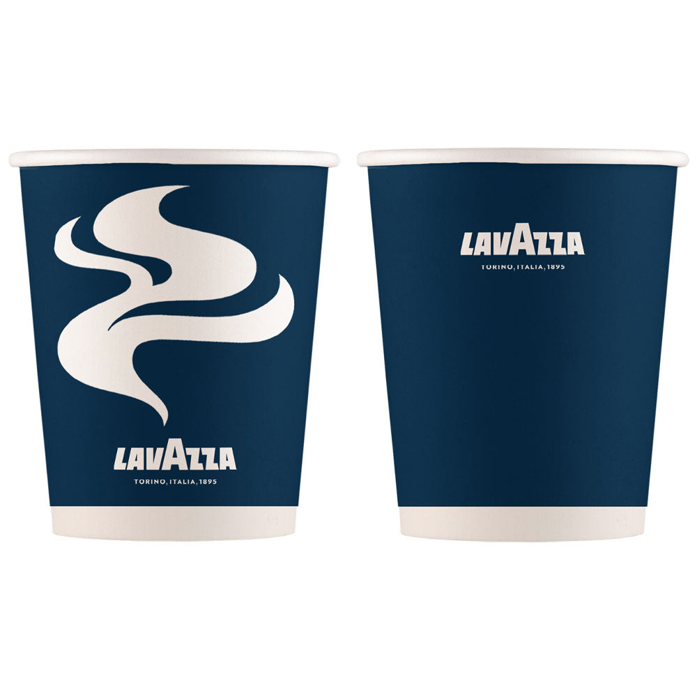 10oz Blue & White Double Walled Lavazza Cup - Full Pack (500's) - ONE CLICK SUPPLIES