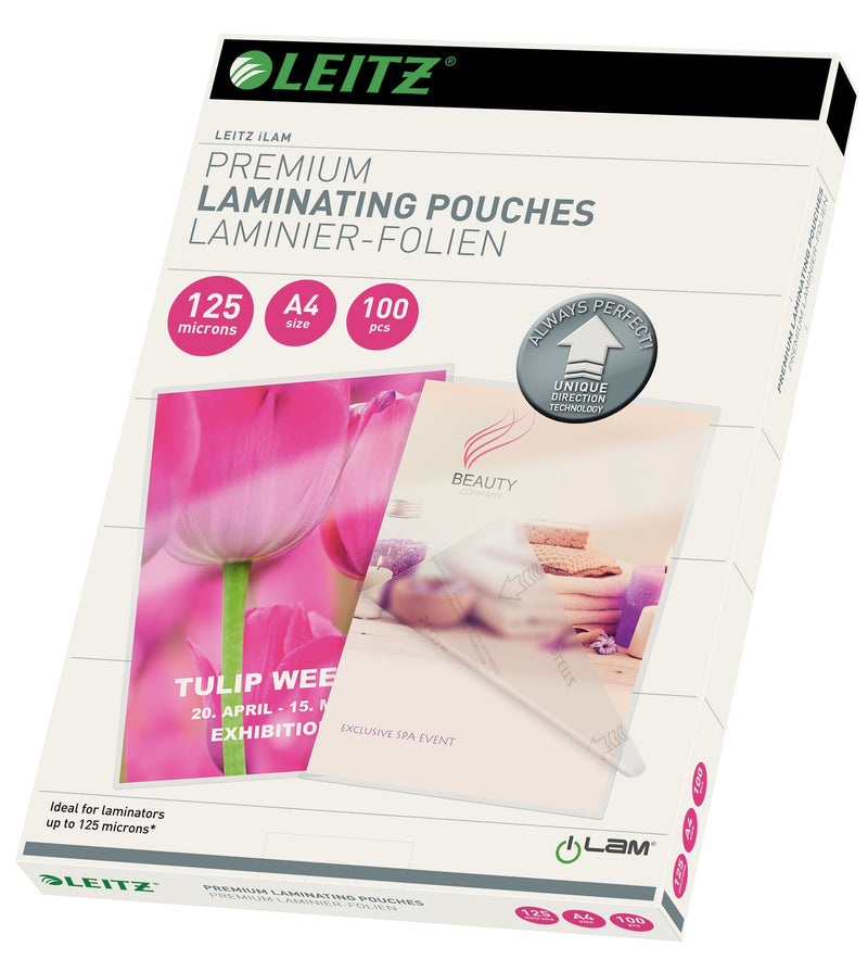 Leitz iLAM Premium Laminating Pouches A4 125 Microns (Pack 100) 74810000 - ONE CLICK SUPPLIES