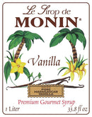 Monin Vanilla Coffee Syrup 1 Litre (Plastic)