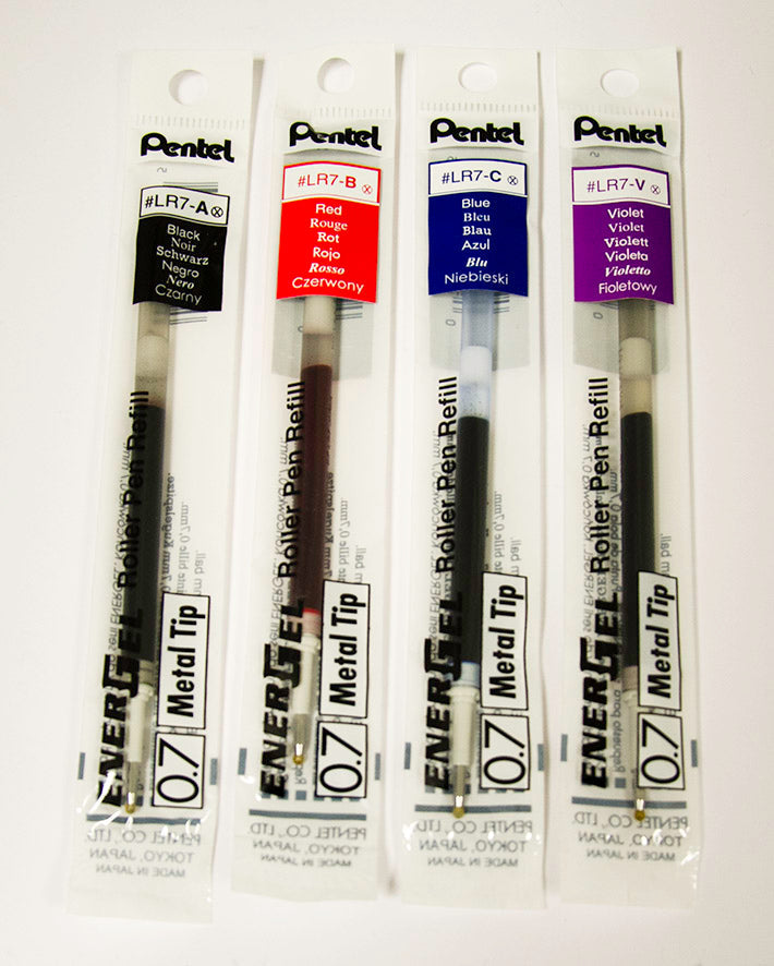 Pentel EnerGel Reill 0.7mm Blue (Pack 12) LR7-CX - ONE CLICK SUPPLIES