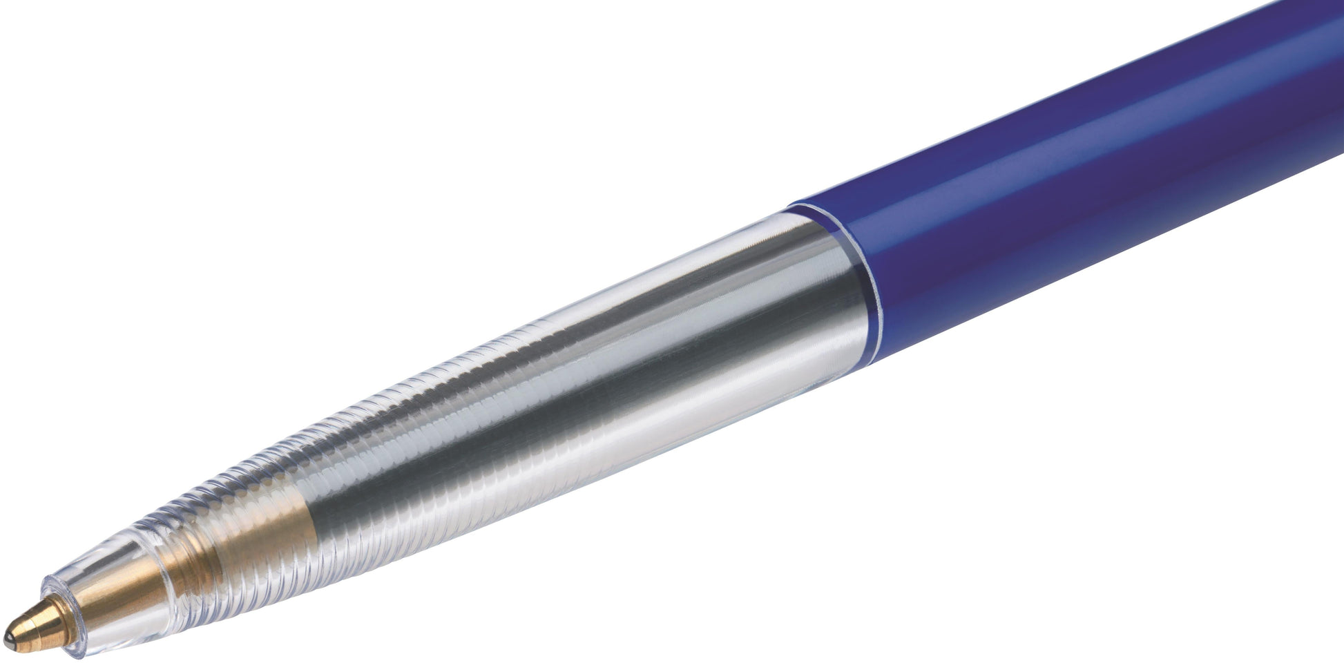 Bic M10 Clic Retractable Ballpoint Pen 1mm Tip 0.32mm Line Blue (Pack 50) - 1199190121 - ONE CLICK SUPPLIES