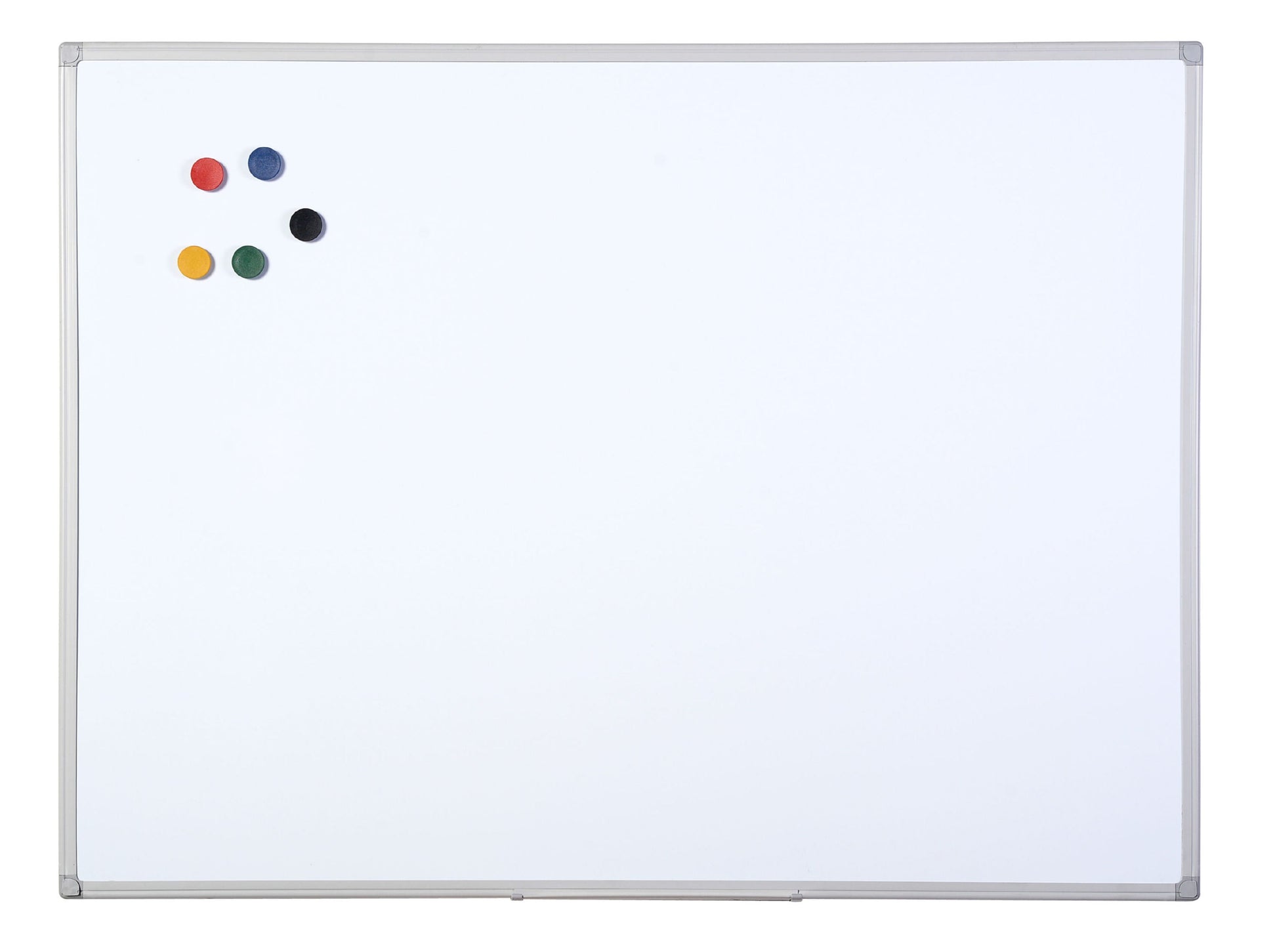 Bi-Office Maya Non Magnetic Melamine Whiteboard Grey Plastic Frame 600x450mm - MB0412186 - ONE CLICK SUPPLIES