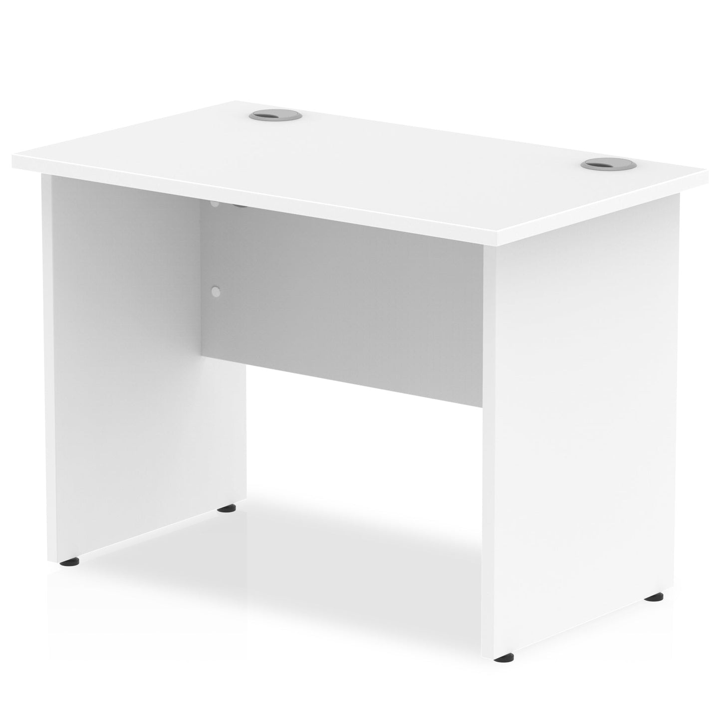 Impulse 1000 x 600mm Straight Desk White Top Panel End Leg MI002245 - ONE CLICK SUPPLIES