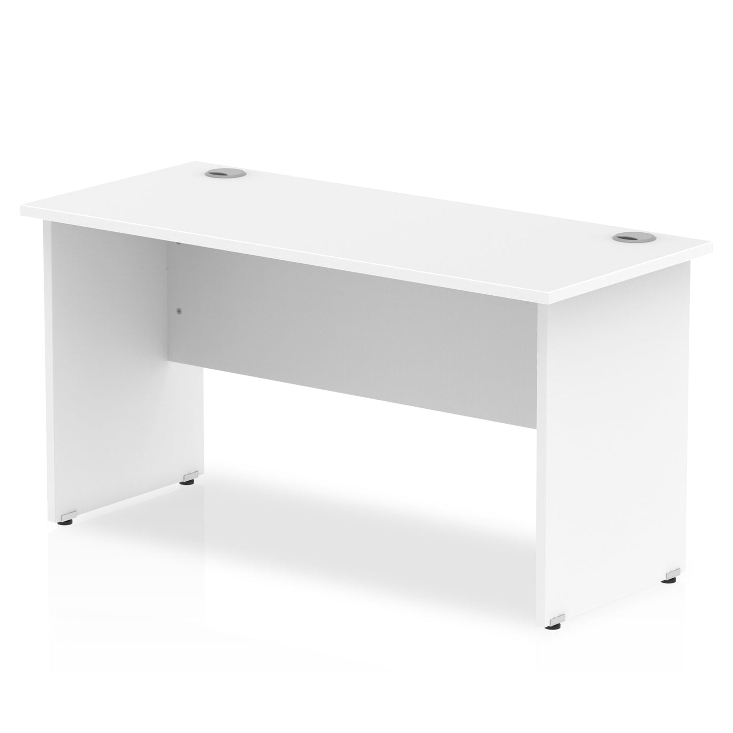 Impulse 1400 x 600mm Straight Desk White Top Panel End Leg MI002247 - ONE CLICK SUPPLIES