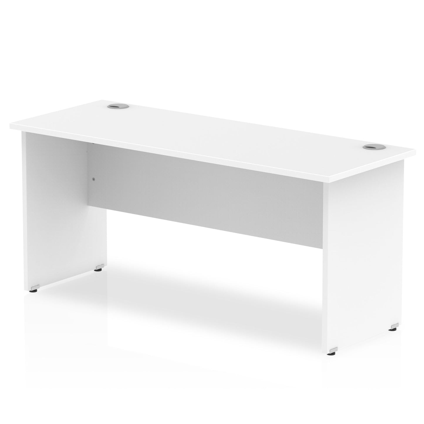 Impulse 1600 x 600mm Straight Desk White Top Panel End Leg MI002248 - ONE CLICK SUPPLIES