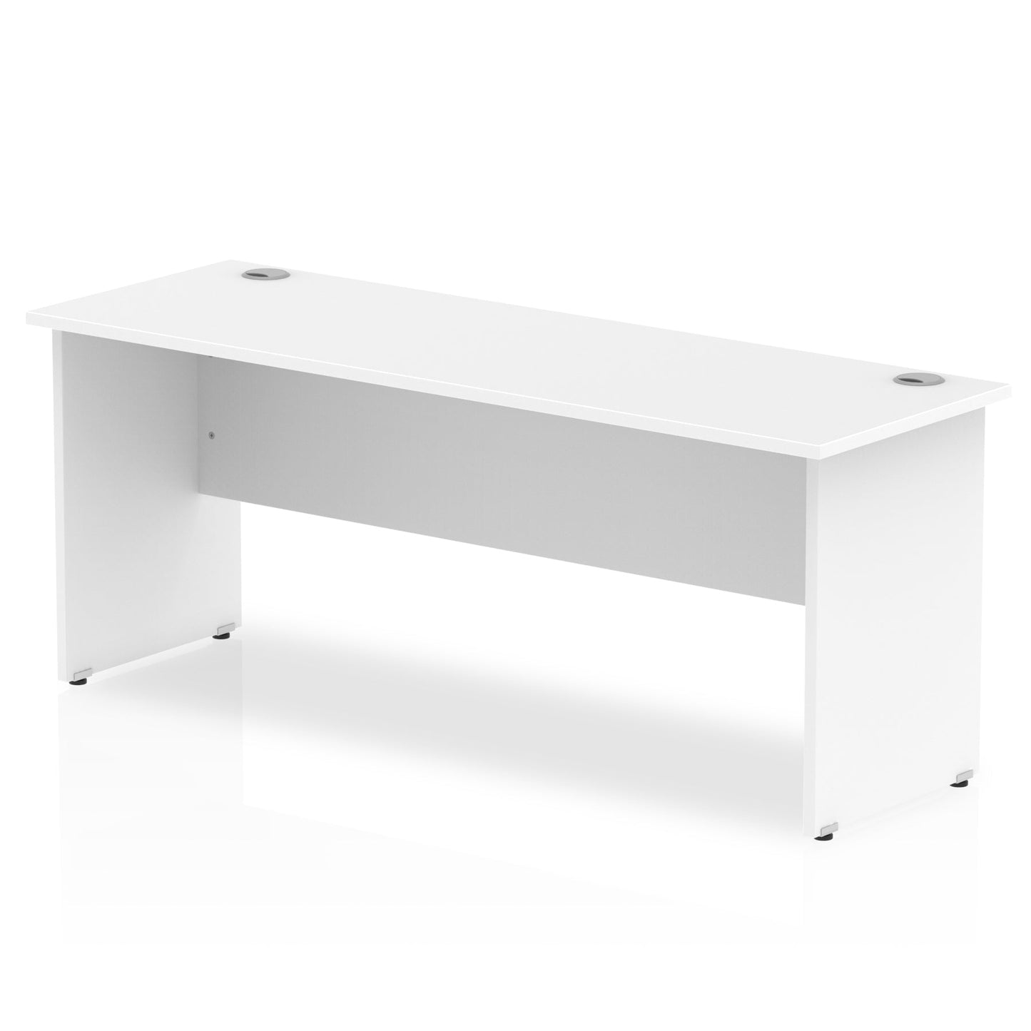 Impulse 1800 x 600mm Straight Desk White Top Panel End Leg MI002249 - ONE CLICK SUPPLIES