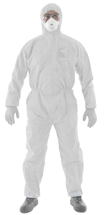 Ansell Microgard Disposable Hooded Boilersuit 1500 PLUS in White {All Sizes} - ONE CLICK SUPPLIES