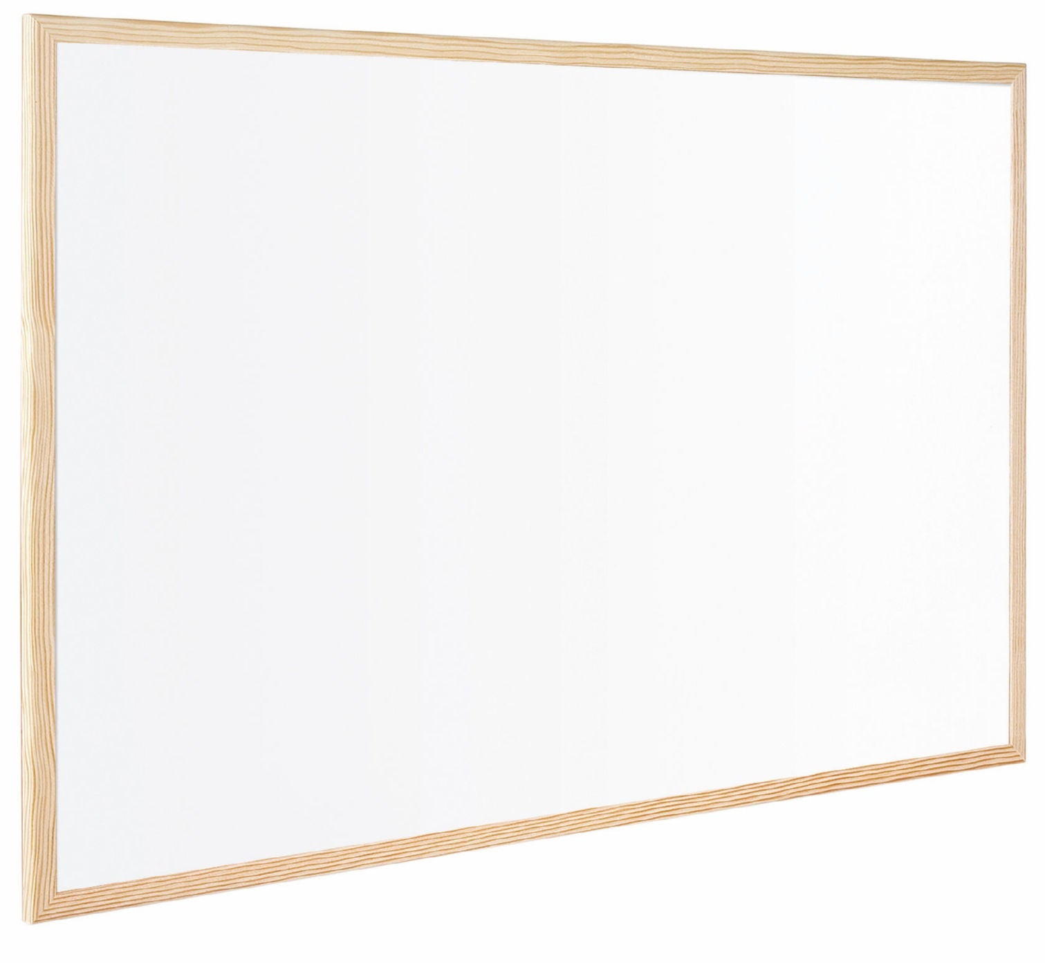 Bi-Office Non Magnetic Melamine Whiteboard Pine Wood Frame 400x300mm - MP01001010 - ONE CLICK SUPPLIES