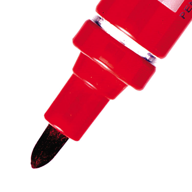 Pentel N50 Permanent Marker Bullet Tip 2.2mm Line Red (Pack 12) - N50-B - ONE CLICK SUPPLIES