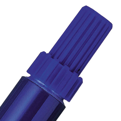 Pentel N60 Permanent Marker Chisel Tip 3.9-5.7mm Line Blue (Pack 12) - N60-C - ONE CLICK SUPPLIES