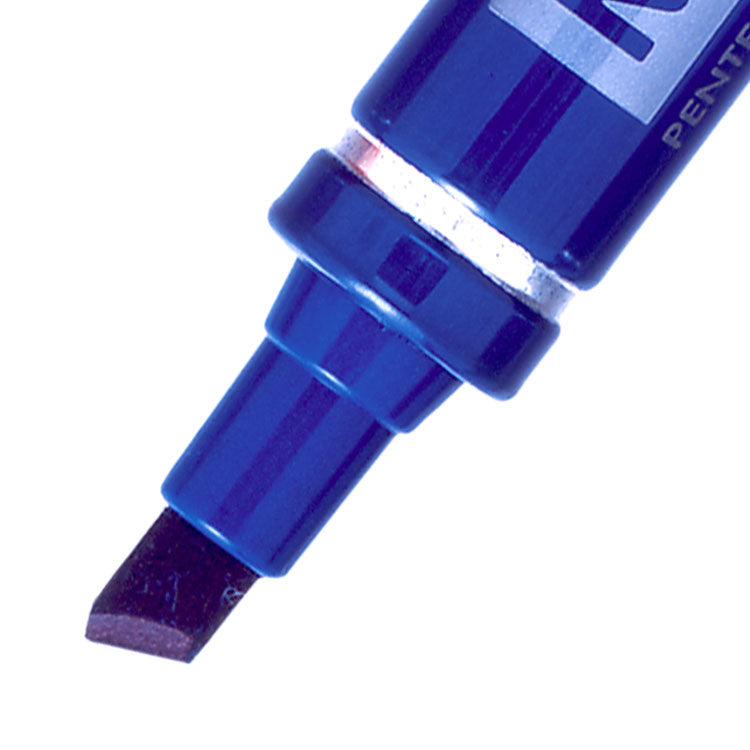 Pentel N60 Permanent Marker Chisel Tip 3.9-5.7mm Line Blue (Pack 12) - N60-C - ONE CLICK SUPPLIES