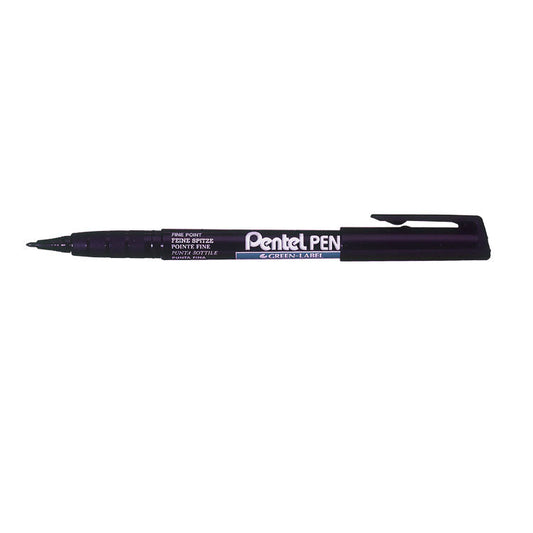 Pentel NMS50 Permanent Marker Bullet Tip 1mm Line Black (Pack 12) - NMS50-A - ONE CLICK SUPPLIES