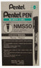 Pentel NMS50 Permanent Marker Bullet Tip 1mm Line Black (Pack 12) - NMS50-A - ONE CLICK SUPPLIES
