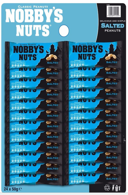 Nobby's Nuts Salted 24 x 50g - ONE CLICK SUPPLIES