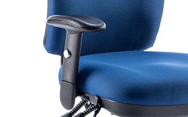 Chiro High Back Chair with Arms Blue OP000007 - ONE CLICK SUPPLIES