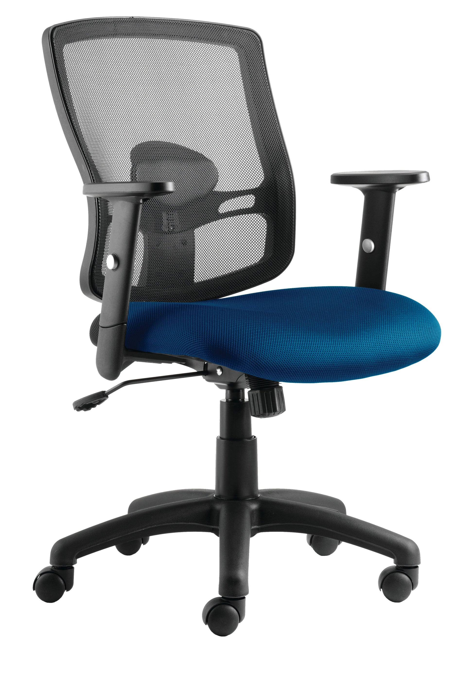 Portland Chair Blue Seat With Arms OP000219 - ONE CLICK SUPPLIES