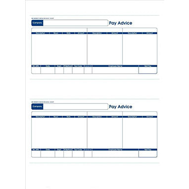 Sage (SE95) 1-Part Laser Pay Advice Forms Pack 1000's - ONE CLICK SUPPLIES