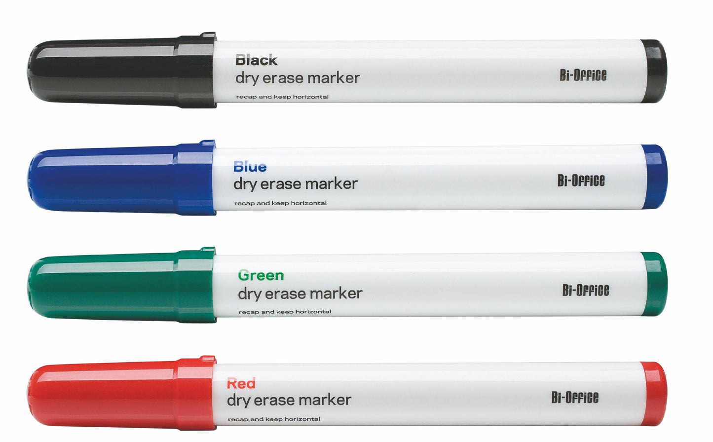 Bi-Office Dryerase Whiteboard Marker Bullet Tip Assorted Colours (Pack 4) - PE1306 - ONE CLICK SUPPLIES