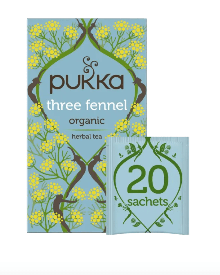 Pukka Tea Three Fennel Individually Wrapped Enveloped Tea 20's