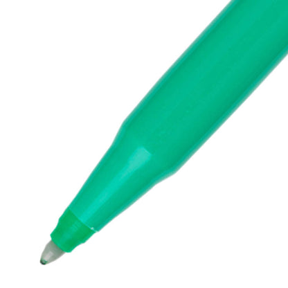 Pentel R50 Rollerball Pen 0.8mm Tip 0.4mm Line Green (Pack 12) - R50-D - ONE CLICK SUPPLIES