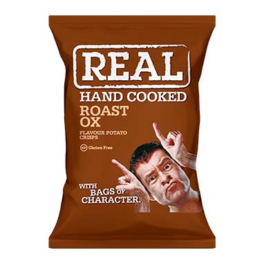 Real Crisps Roast Ox 24 x 35g - ONE CLICK SUPPLIES