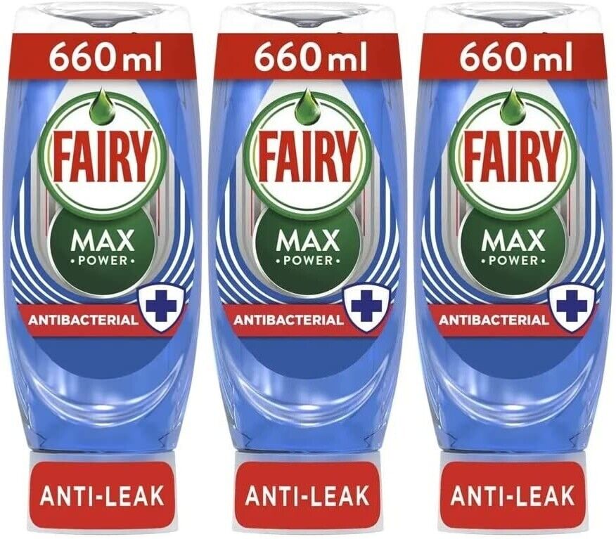 Fairy Washing Up Liquid Max Power Tea Tree Antibacterial 640ml