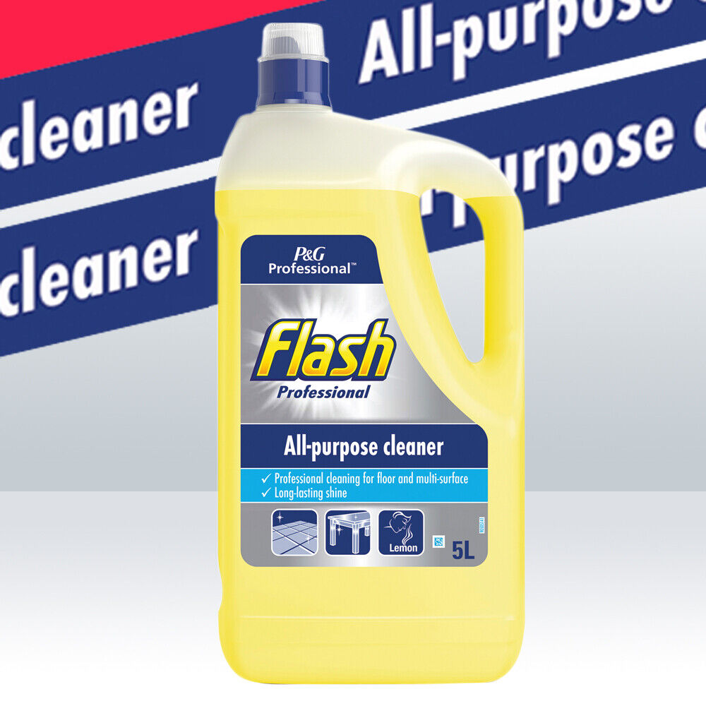 Flash Multi Surface & Floor Cleaner Lemon 5 Litre - ONE CLICK SUPPLIES