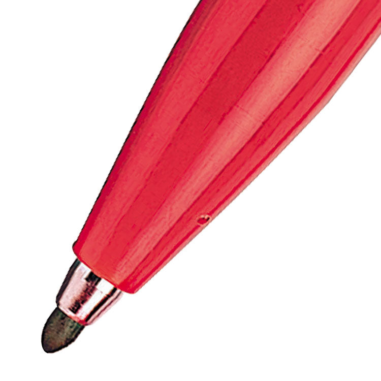 Pentel Original Sign Pen S520 Fibre Tip Pen 2mm Tip 1mm Line Red (Pack 12) - S520-B - ONE CLICK SUPPLIES