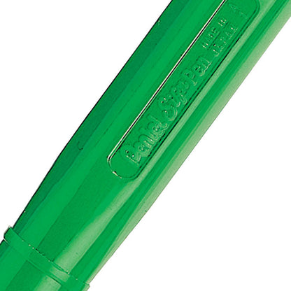 Pentel Original Sign Pen S520 Fibre Tip Pen 2mm Tip 1mm Line Green (Pack 12) - S520-D - ONE CLICK SUPPLIES