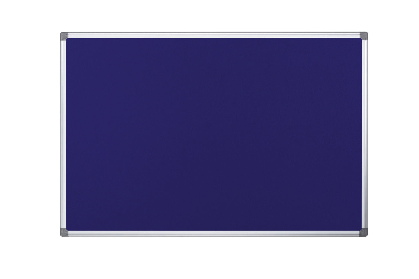 Bi-Office Maya Fire Retardant Blue Felt Noticeboard Aluminium Frame 1200x900mm - SA0501170 - ONE CLICK SUPPLIES