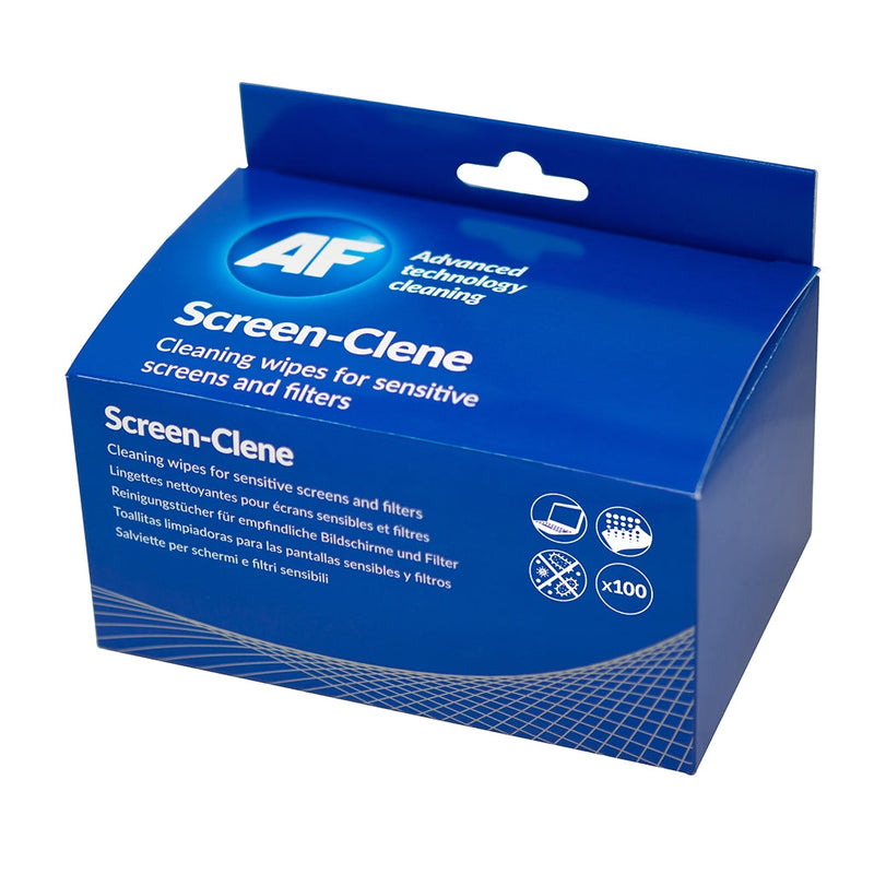 AF Screen-Clene Anti-Static Wipes Pack 100's - ONE CLICK SUPPLIES