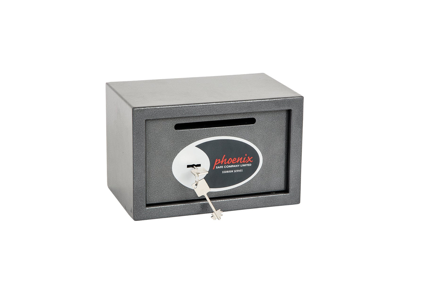 Phoenix Vela Deposit Home and Office Size 1 Safe Key Lock Graphite Grey SS0801KD - ONE CLICK SUPPLIES