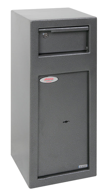 Phoenix Cashier Day Deposit Security Safe Key Lock Graphite Grey SS0992KD - ONE CLICK SUPPLIES