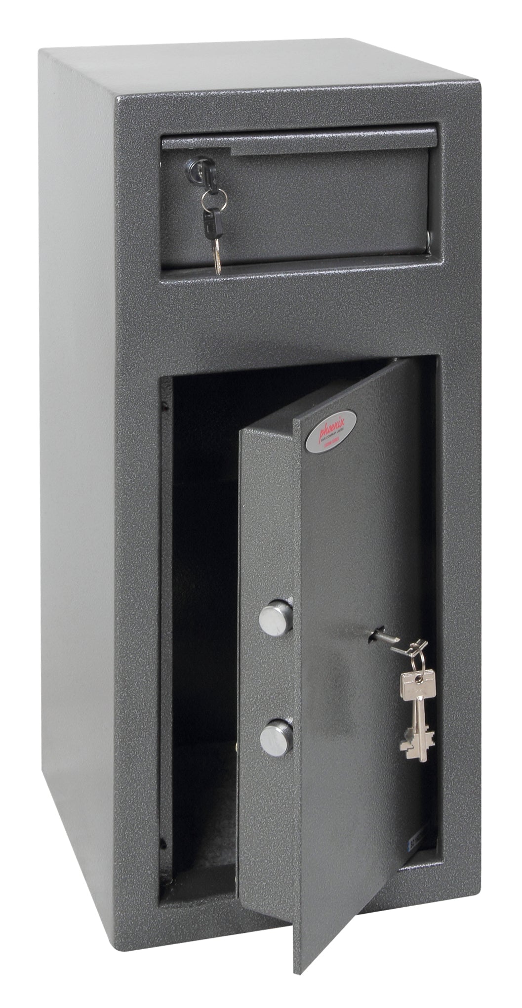 Phoenix Cashier Day Deposit Security Safe Key Lock Graphite Grey SS0992KD - ONE CLICK SUPPLIES