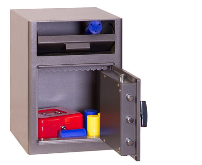 Phoenix Cash Deposit Size 1 Security Safe Key Lock Graphite Grey SS0996KD - ONE CLICK SUPPLIES